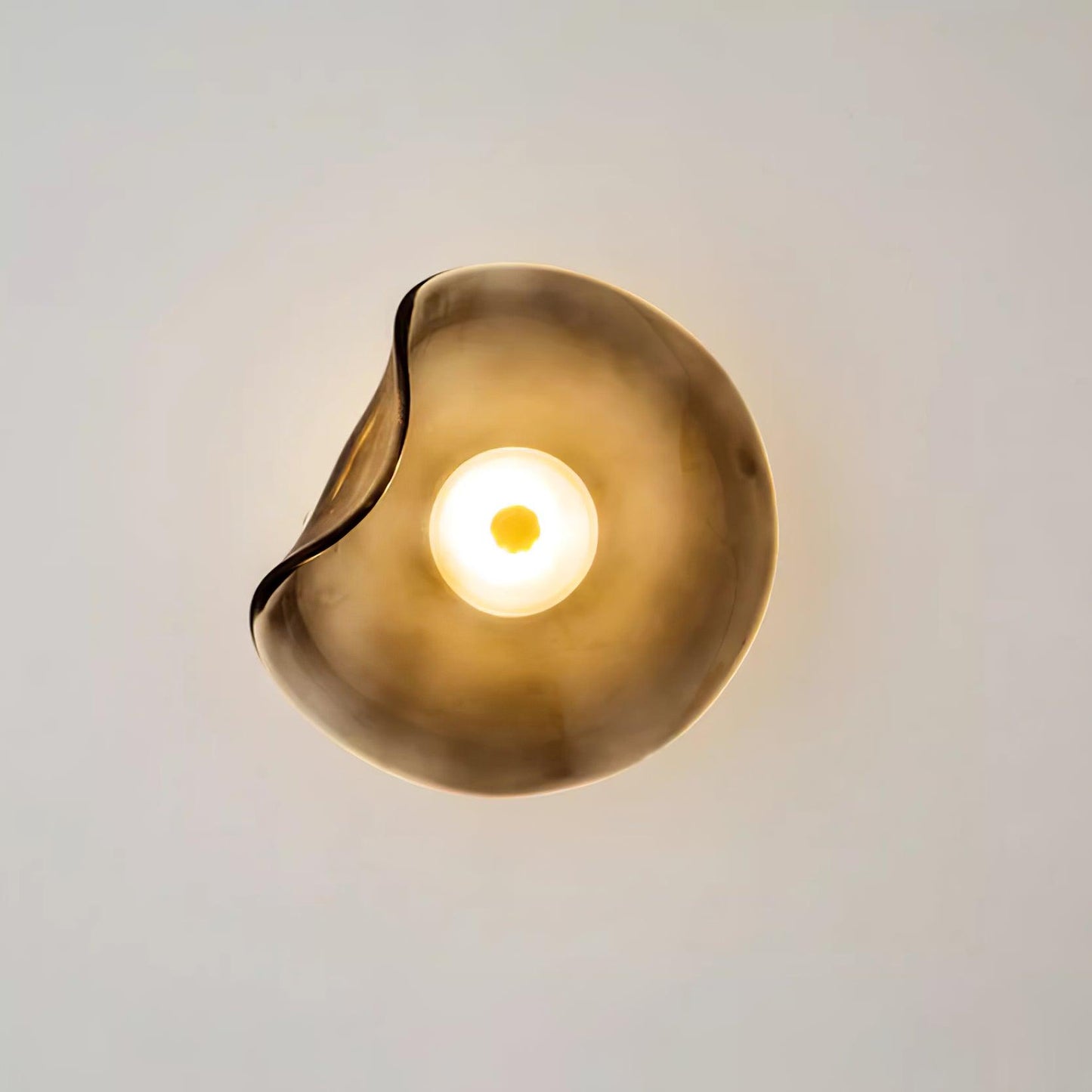 Wandlamp Glas LED 3000K Amber Organisch Design Badkamer Woonkamer Moderne Wandverlichting Sfeerlamp Vochtbestendig