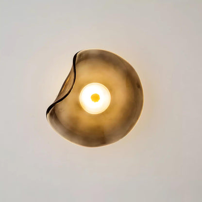 Wandlamp Glas LED 3000K Amber Organisch Design Badkamer Woonkamer Moderne Wandverlichting Sfeerlamp Vochtbestendig