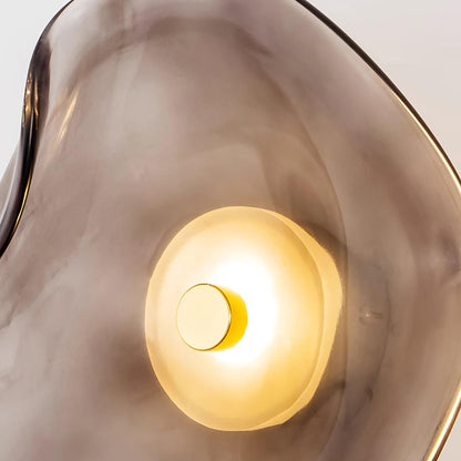 Wandlamp Glas LED 3000K Amber Organisch Design Badkamer Woonkamer Moderne Wandverlichting Sfeerlamp Vochtbestendig
