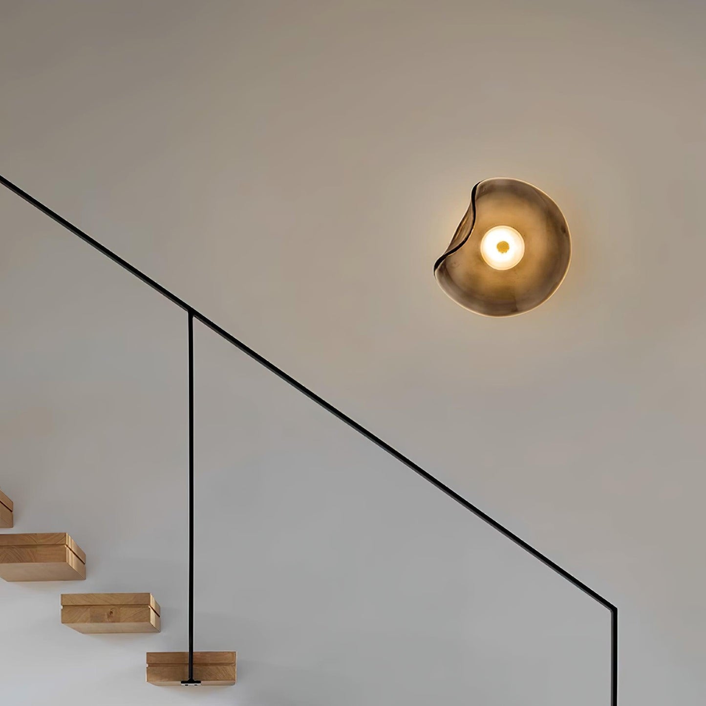 Wandlamp Glas LED 3000K Amber Organisch Design Badkamer Woonkamer Moderne Wandverlichting Sfeerlamp Vochtbestendig