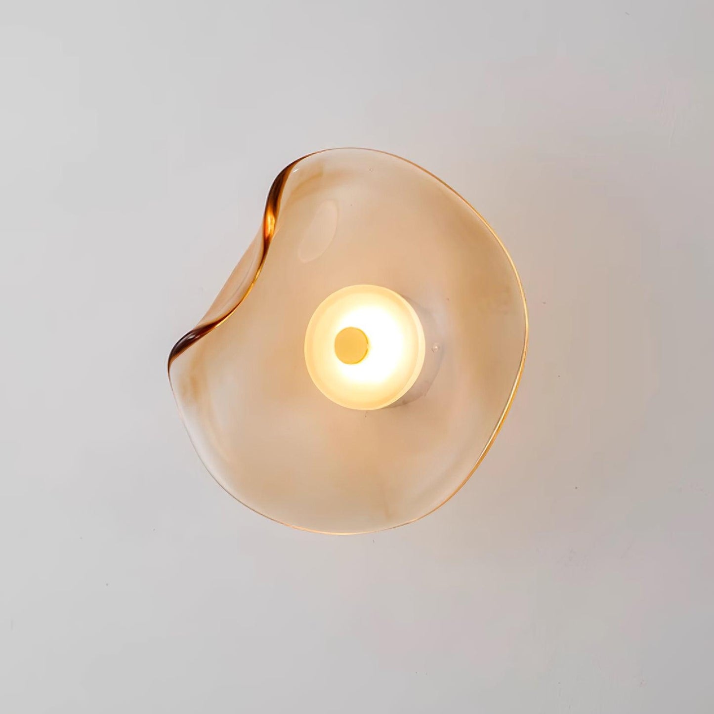 Wandlamp Glas LED 3000K Amber Organisch Design Badkamer Woonkamer Moderne Wandverlichting Sfeerlamp Vochtbestendig