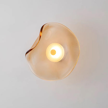 Wandlamp Glas LED 3000K Amber Organisch Design Badkamer Woonkamer Moderne Wandverlichting Sfeerlamp Vochtbestendig