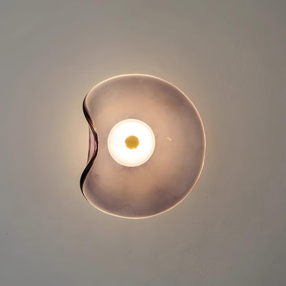 Wandlamp Glas LED 3000K Amber Organisch Design Badkamer Woonkamer Moderne Wandverlichting Sfeerlamp Vochtbestendig
