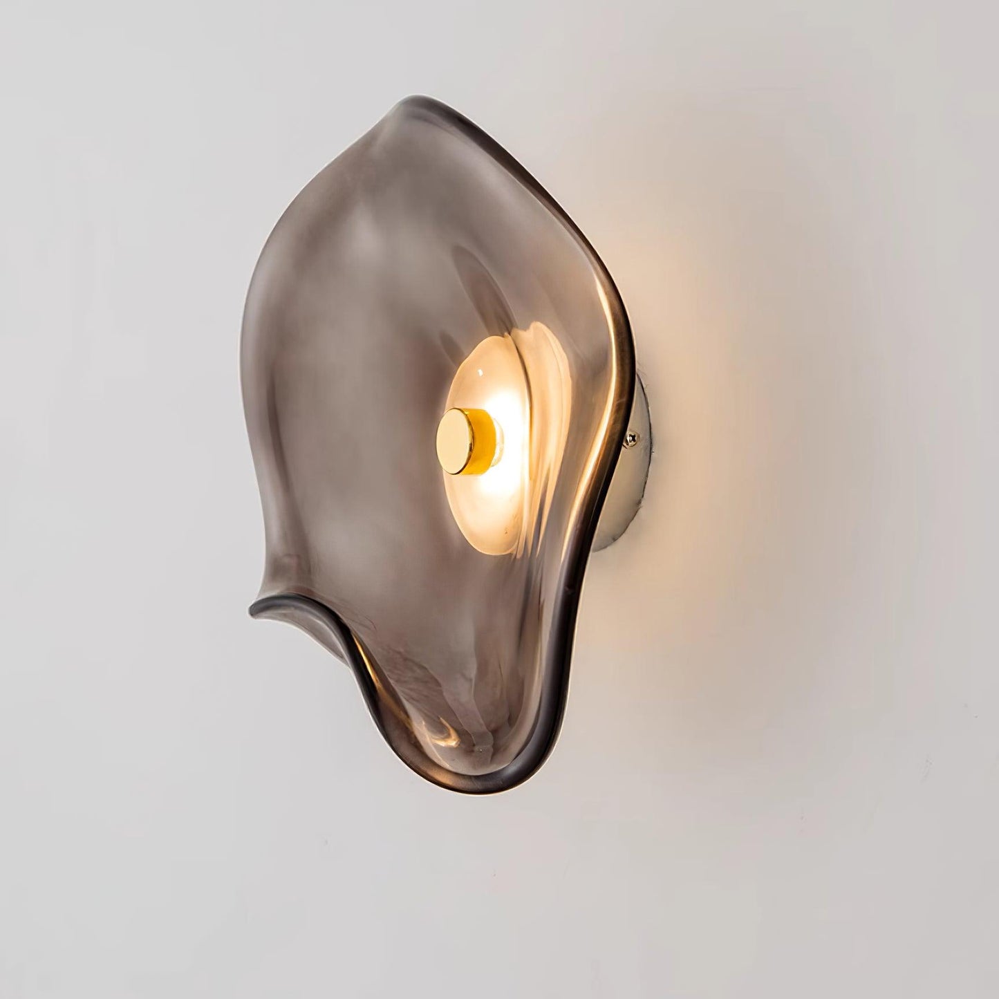Wandlamp Glas LED 3000K Amber Organisch Design Badkamer Woonkamer Moderne Wandverlichting Sfeerlamp Vochtbestendig