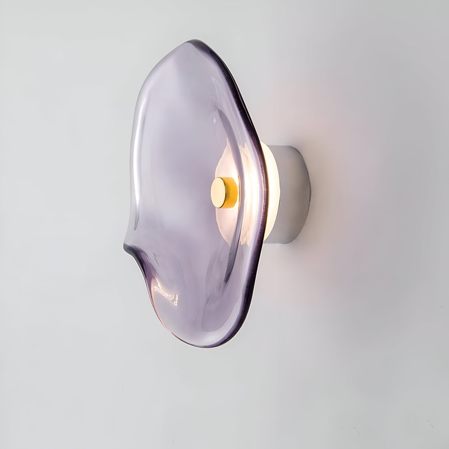 Wandlamp Gebogen Glas LED Sculpturaal Nordisch Goud Zwart 25cm Woonkamer Slaapkamer