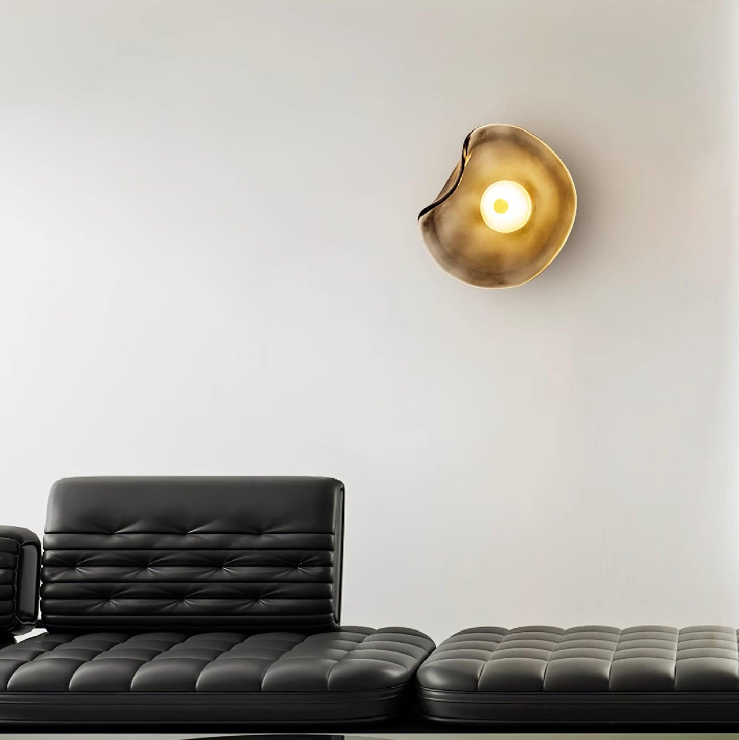 Wandlamp Glas LED 3000K Amber Organisch Design Badkamer Woonkamer Moderne Wandverlichting Sfeerlamp Vochtbestendig