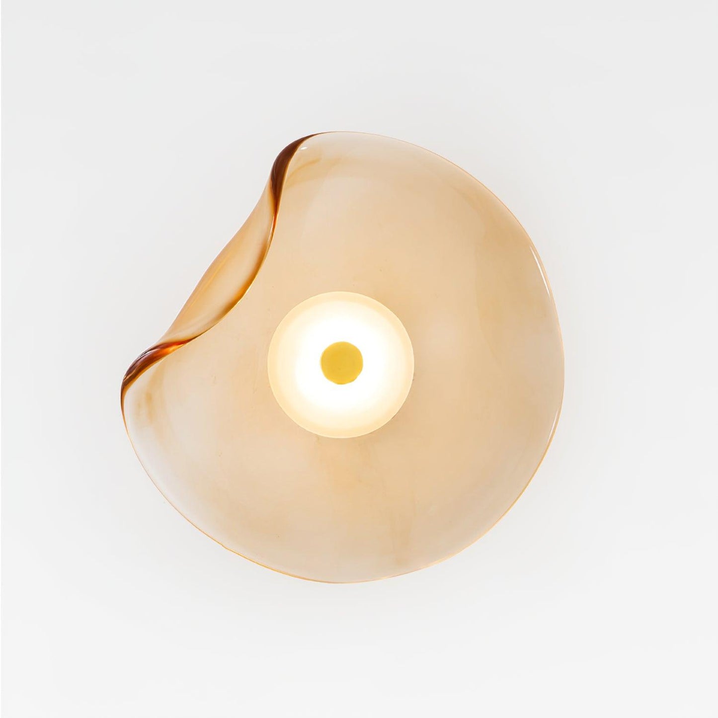 Wandlamp Glas LED 3000K Amber Organisch Design Badkamer Woonkamer Moderne Wandverlichting Sfeerlamp Vochtbestendig
