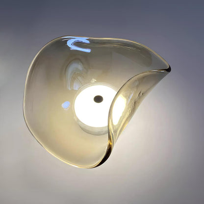 Wandlamp Glas LED 3000K Amber Organisch Design Badkamer Woonkamer Moderne Wandverlichting Sfeerlamp Vochtbestendig