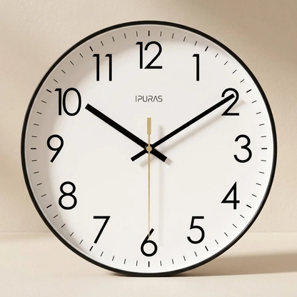 Scandinavische Wandklok Stil Uurwerk Minimalistisch Glas ABS Batterij Modern Interieur Woonkamer Slaapkamer Kantoor Tijdweergave Nordic Design