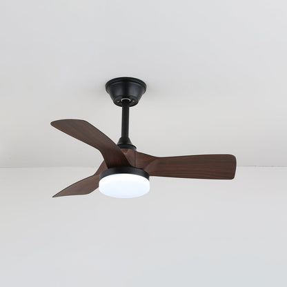 Minimalistische Plafondventilator Orlen met Hout-Look en Verlichting 81 cm | Scandinavische Plafondventilator met Lamp | Afstandsbediening 6 Snelheden | Nordic Design Ventilator Plafond