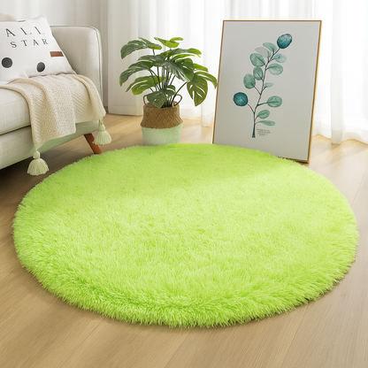Rond Vloerkleed Velvet Neutrale Tinten Meerdere Maten Woonkamer Slaapkamer