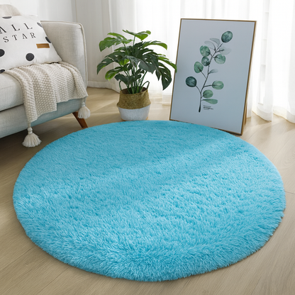 Rond Vloerkleed Velvet Neutrale Tinten Meerdere Maten Woonkamer Slaapkamer