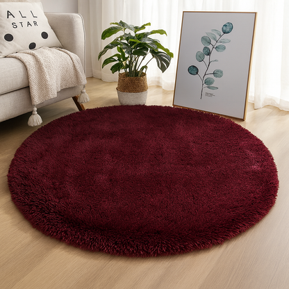 Rond Vloerkleed Velvet Neutrale Tinten Meerdere Maten Woonkamer Slaapkamer