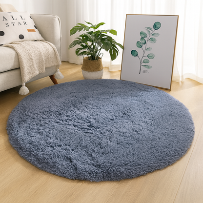 Rond Vloerkleed Velvet Neutrale Tinten Meerdere Maten Woonkamer Slaapkamer