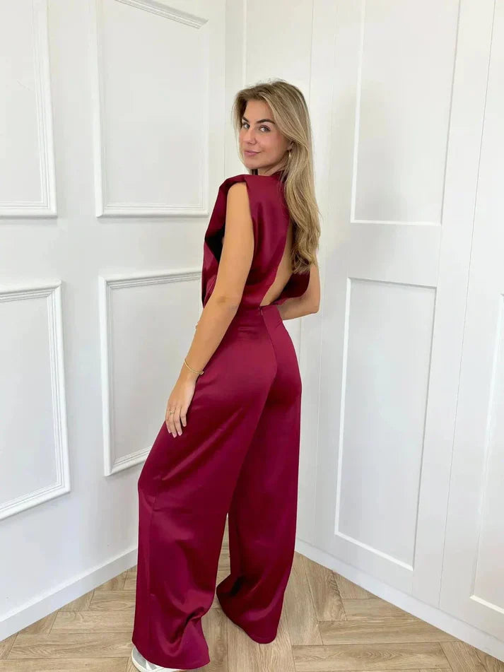 Rugloze Jumpsuit Dames | Wijde Pijpen & Sierlijk Silhouet