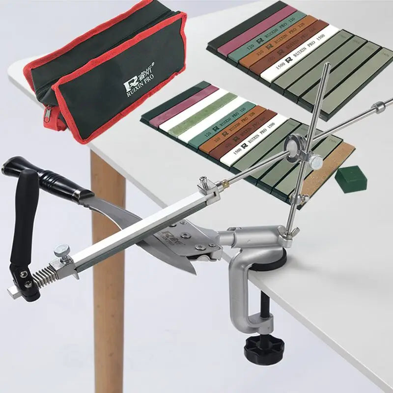 Professionele Messenslijper met Verstelbare Hoek – Ergonomisch en Veilig voor Alle Mestypen – Milieuvriendelijk Aluminiumlegering Design