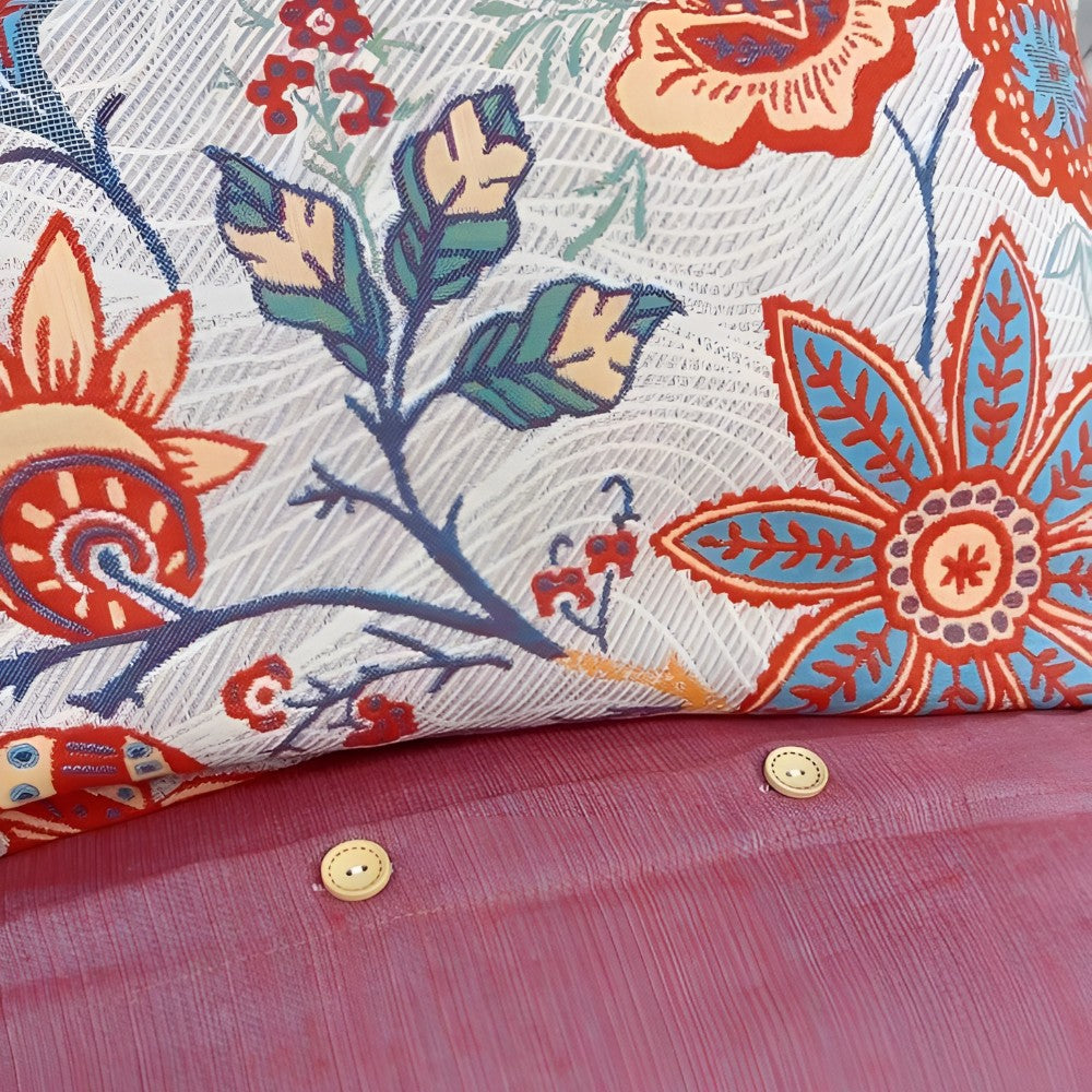 Rustiek Bloemen Kussenslopen Set van 2 | Boho Katoenen Kussenovertrekken 51x76cm