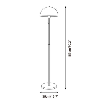 Tavino vloerlamp hout metaal amber woonkamer leeslamp retro design sfeerverlichting moderne staande lamp