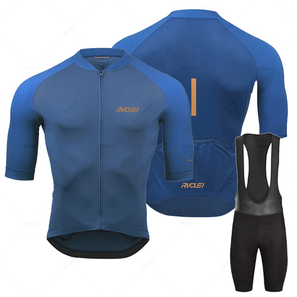 Fietsbroek en Fietsshirt Set Lange Mouw Cyclistisch