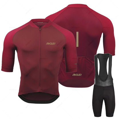 Fietsbroek en Fietsshirt Set Lange Mouw Cyclistisch
