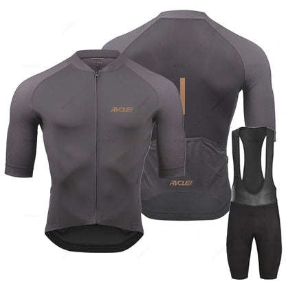 Fietsbroek en Fietsshirt Set Lange Mouw Cyclistisch