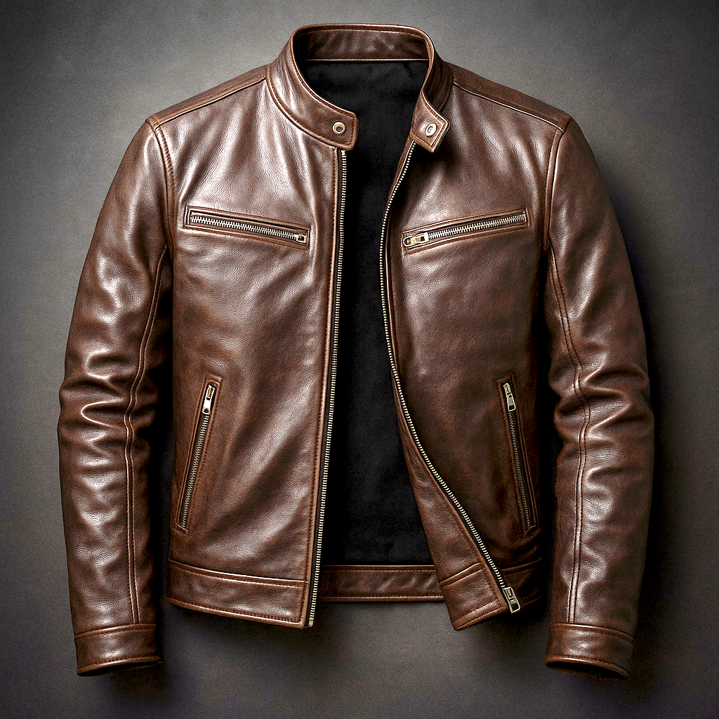 Leren Herenjack Stijlvol Vintage Design - StudioMarella