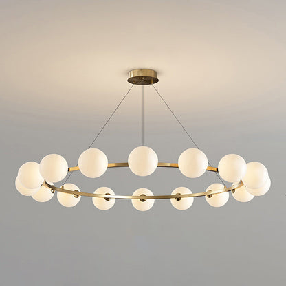 Moderne Kroonluchter met Glazen Kappen – Stijlvol Metalen Design voor Eetkamer Woonkamer Slaapkamer Restaurant
