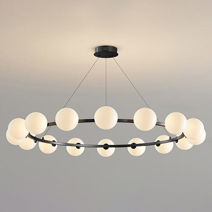 Moderne Kroonluchter met Glazen Kappen – Stijlvol Metalen Design voor Eetkamer Woonkamer Slaapkamer Restaurant