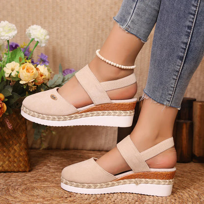 Vrouwensandalen met Hoge Hak Comfortabele Zomer