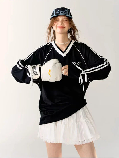 Vera Oversized Jersey Dames Vintage Stijl