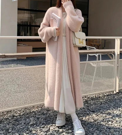 Lange Zachte Cardigan voor Vrouw - StudioMarella