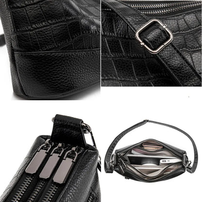 Luxe Leren Handtas Chique Design voor Dames