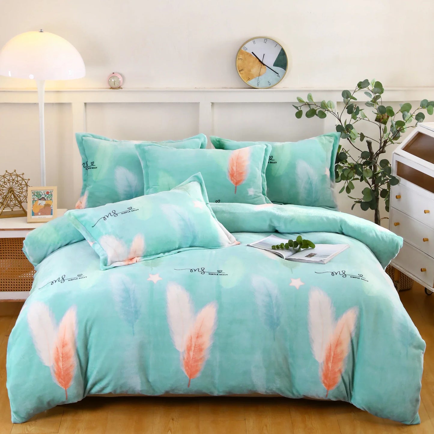 Sansoti | Winter Dekbedovertrek van Zachte Teddy fleece – Extra Warm & Knus