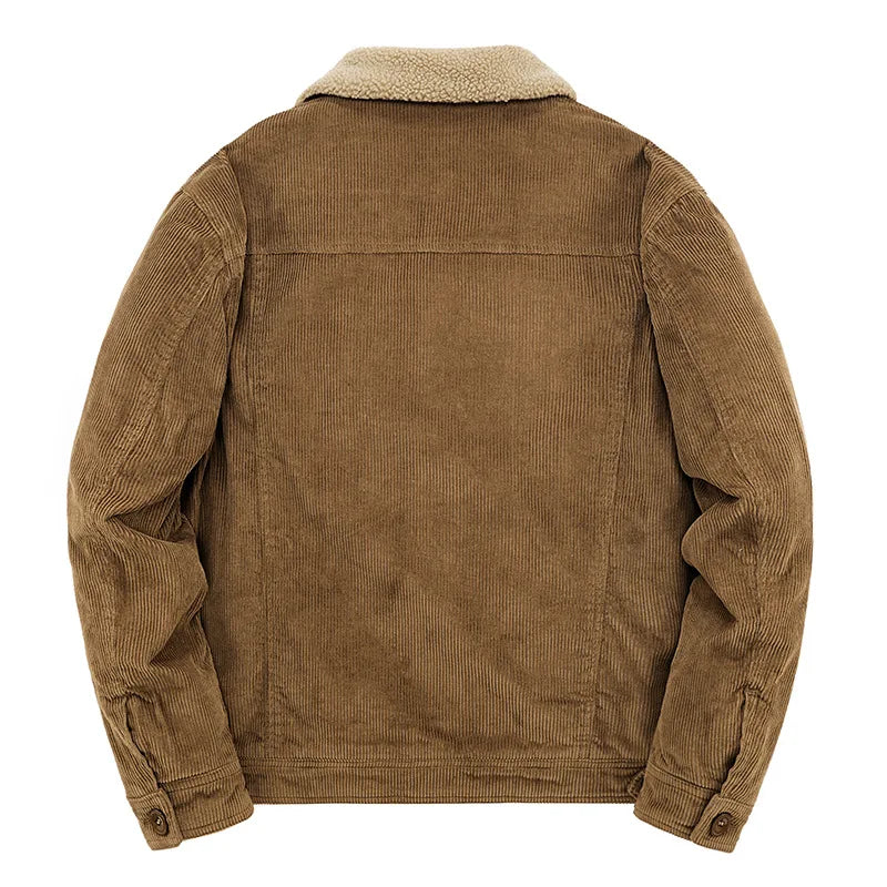 Heren Winterjas Warm Gevoerd Waterdicht Sherpa Stijl