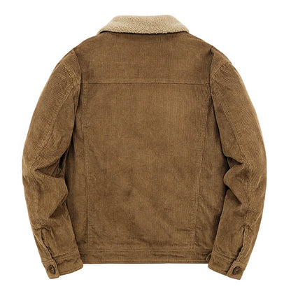 Heren Winterjas Warm Gevoerd Waterdicht Sherpa Stijl