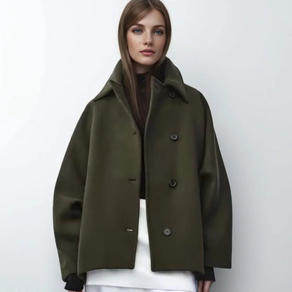 Dames Wintervest Oversized Trenchcoat Stijl Warm