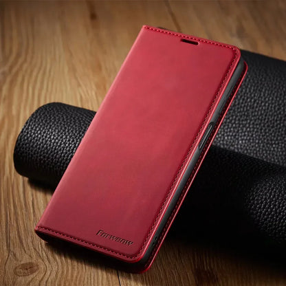 Samsung Telefoonhoes met Pasjeshouder – Magnetische Leren Boekhoes met Flip-Cover voor Pasjes en Briefgeld