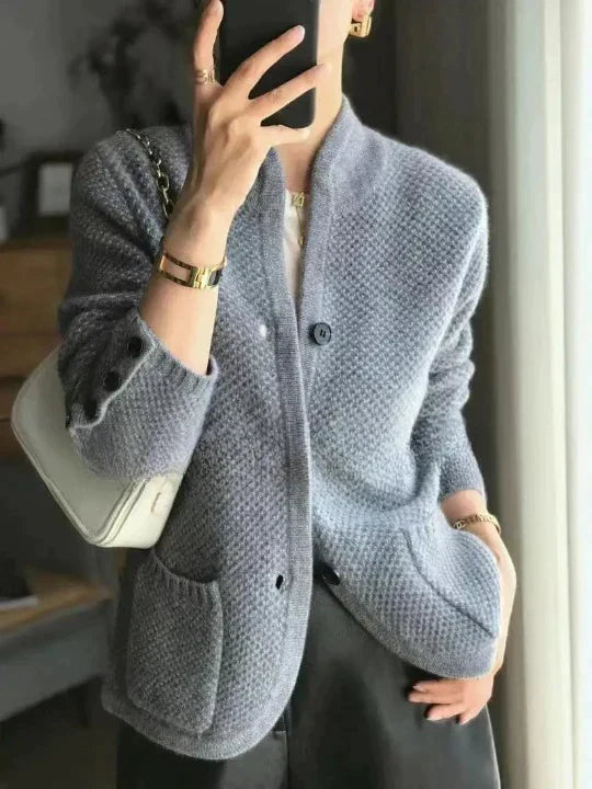 Damesjas Kasjmier Wol Luxe Warme Jas voor Vrouw