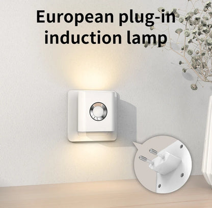 LED Wandlamp Stopcontact Bewegingssensor 5.8G Radar Warm Wit Slaapkamer Gang Toilet Nachtlamp Automatisch Sensor Nachtlicht Plug-in