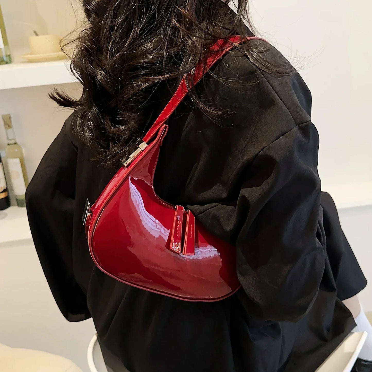 Vintage Schoudertas voor Dames Groot en Ruim