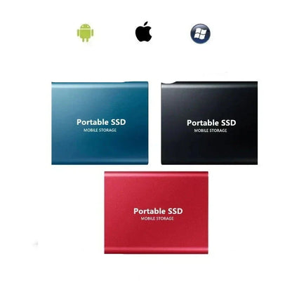 Externe SSD-schijf 128GB Geanodiseerd Aluminium Snelle Gegevensopslag USB-C Draagbare Computerhardware