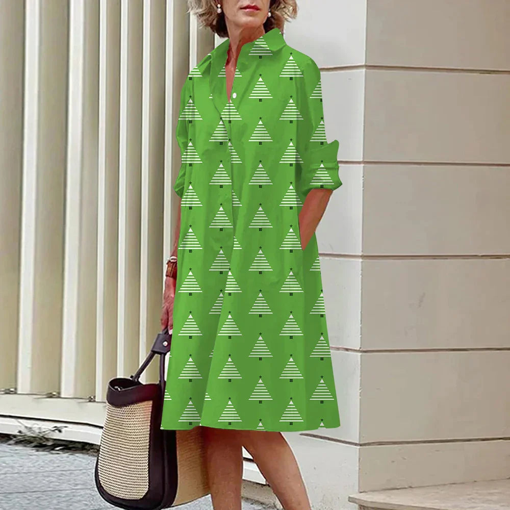 Vrouwelijke Overhemdjurk Elegante Stijl - Mode Vibes