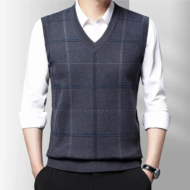 Stijlvol Heren Gilet Modieus Design