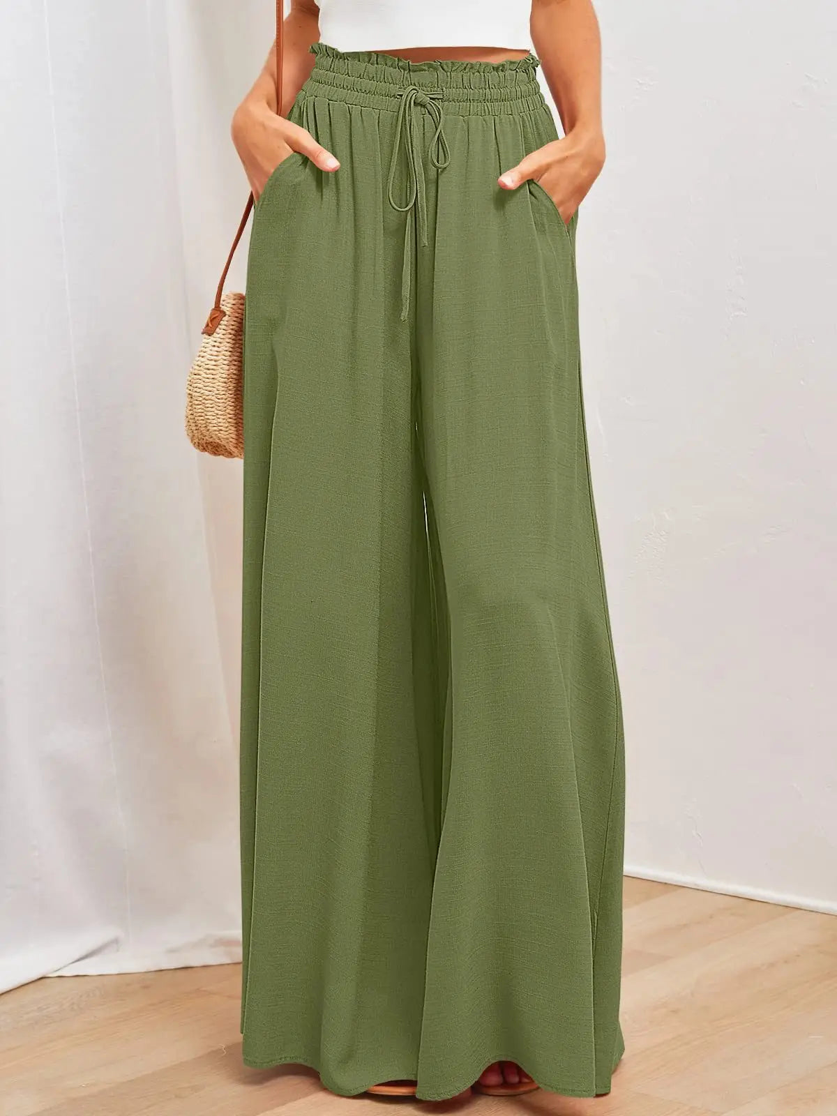 Dames Zomerbroek Wijde Comfortabele Broek voor Vrouw