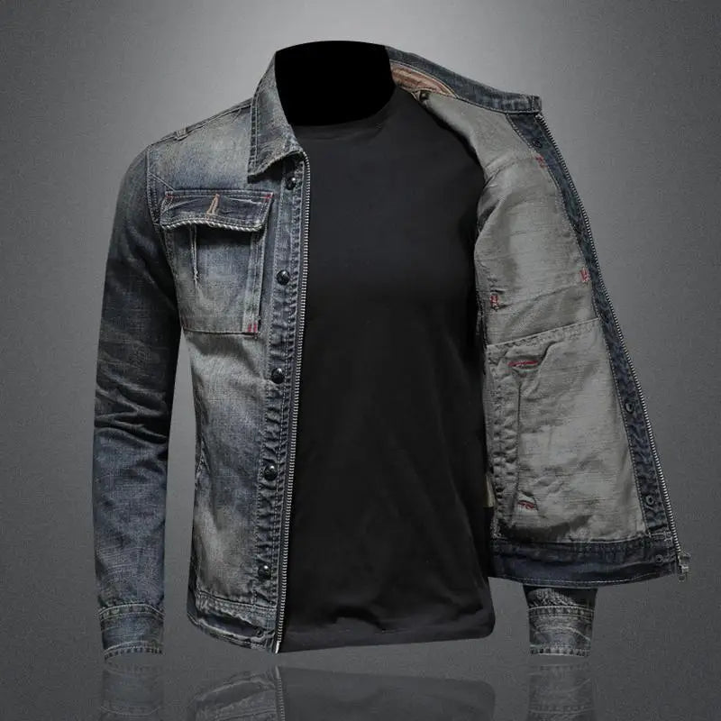 Vintage Jeansjas voor Mannen Klassiek Model - StudioMarella