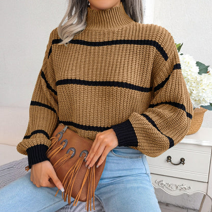 Streeppatronen Trui voor Dames Comfortabel Casual