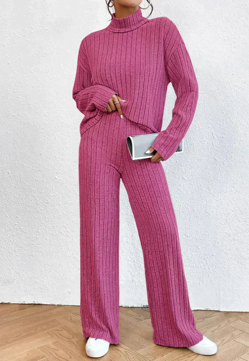 Gebreide Trui en Broek Set Gestreept Warm - StudioMarella