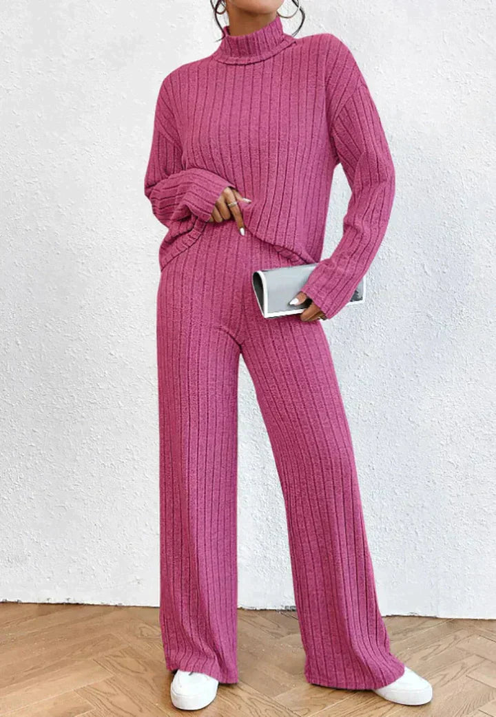 Vrouwen Gebreide Set Trui en Broek Warm en Comfortabel - StudioMarella