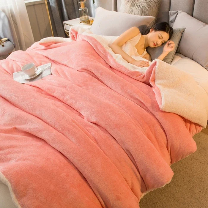 Wollen Plaid Deken | Warm & Zacht | Dubbelzijdig | Voor Bed, Bank & Winter