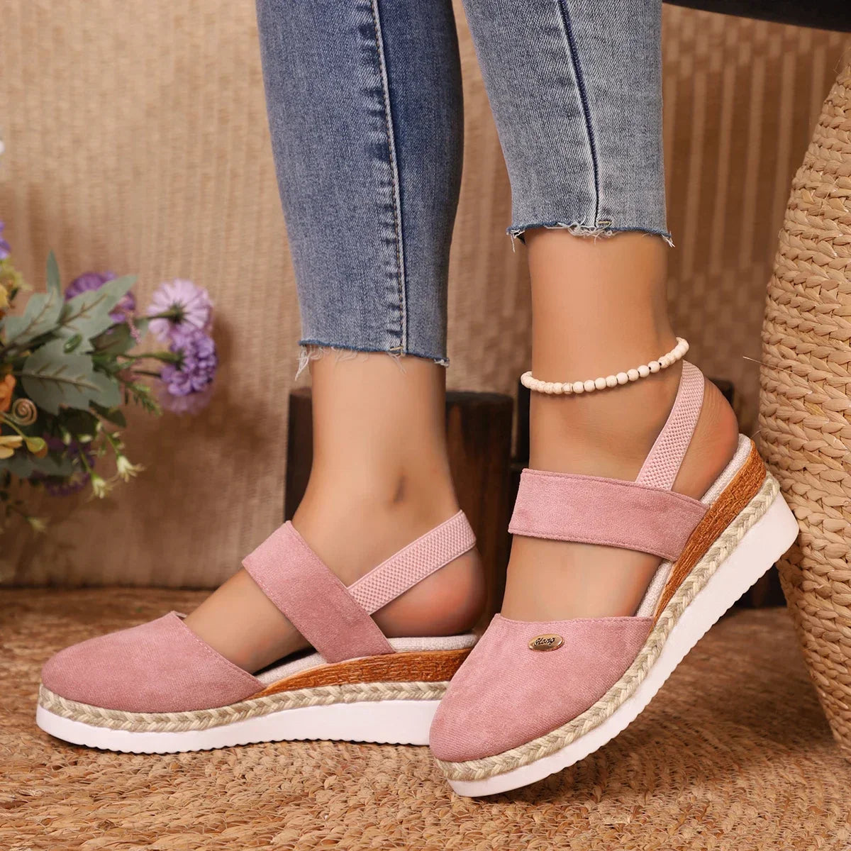 Vrouwensandalen met Hoge Hak Comfortabele Zomer